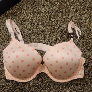 Victoria's Secret Light Pink Polka Dot Bra